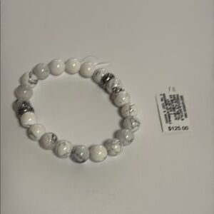 Marble-Style Beaded Bracelet